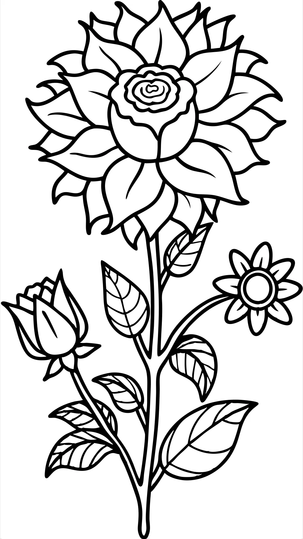 coloring pages of beautiful flowers